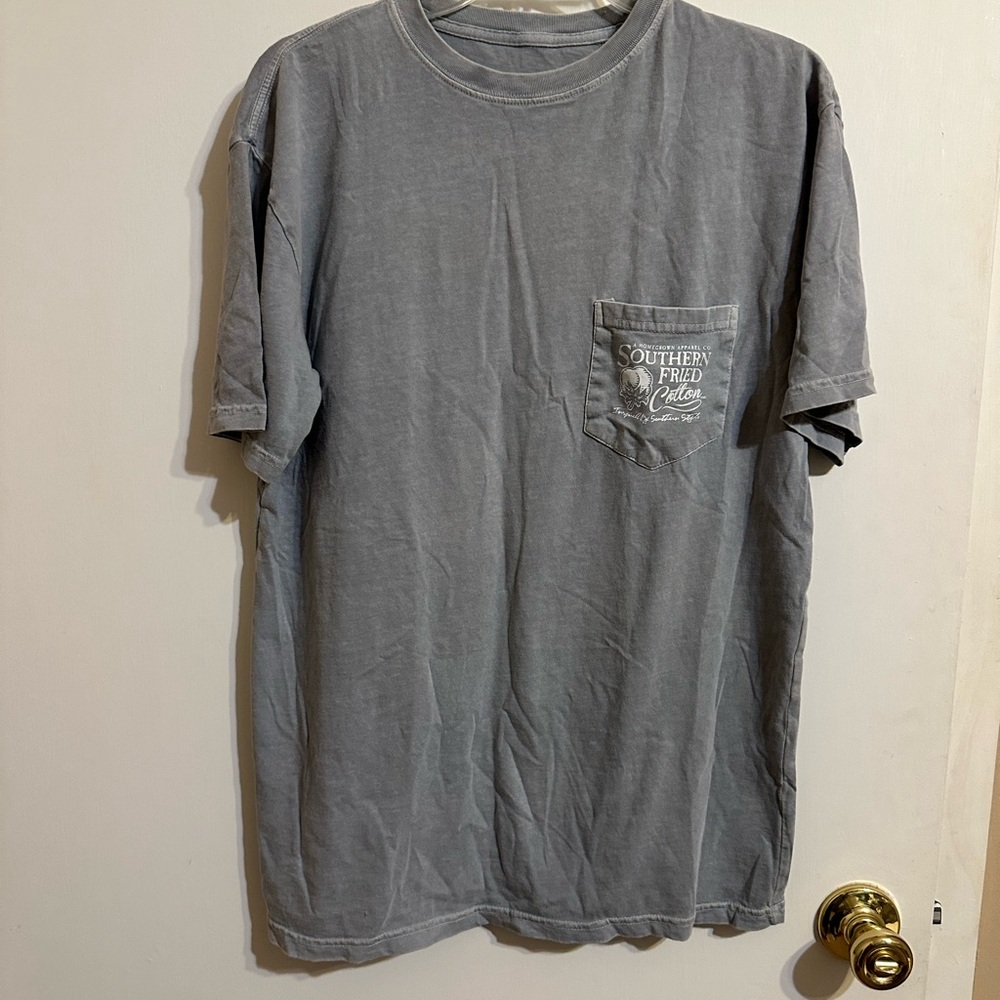 Southern Fried Cotton Gray Short Sleeve Tee
